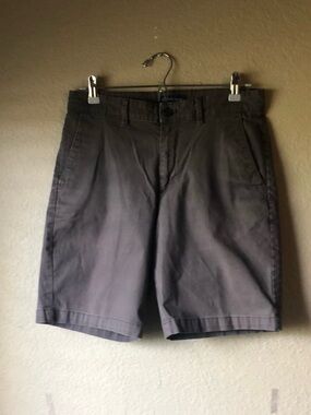 English Laundry Shorts Men’s Gray Flat Front Casual Classic Shorts Size 30W